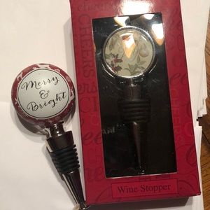Holiday wine stoppers